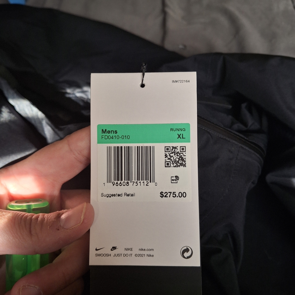 Nike Men's Black Running Jacket XL